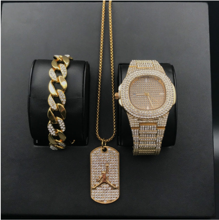 Tee-Von Mens Watches (Luxury Brand Fashion Diamond Watch)