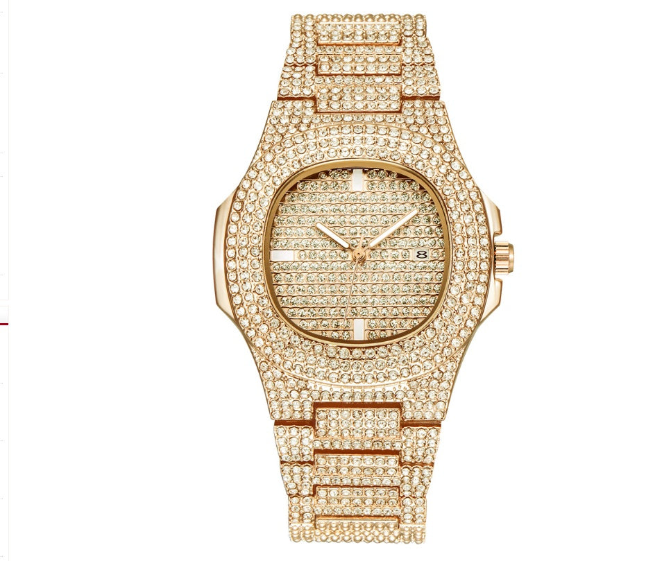 Tee-Von Mens Watches (Luxury Brand Fashion Diamond Watch)