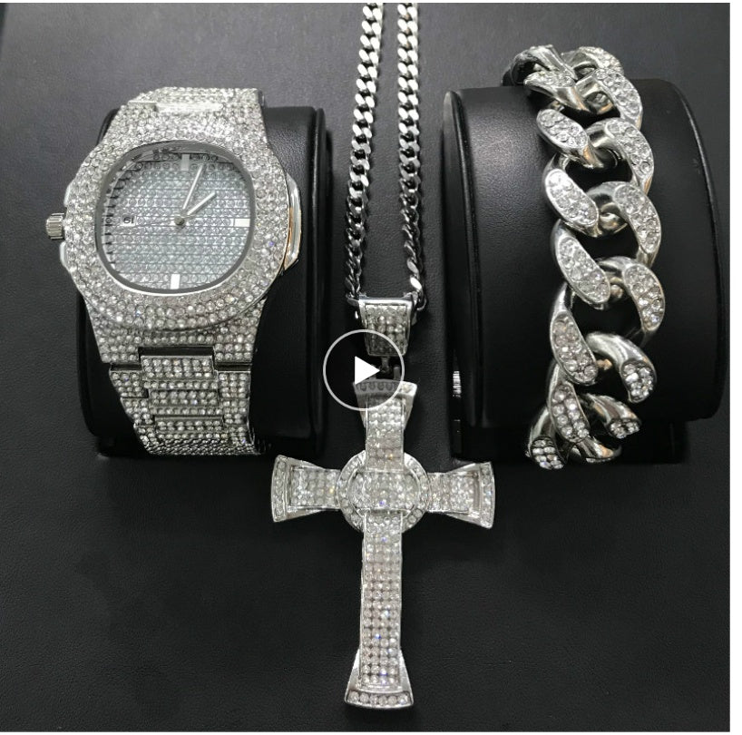 Tee-Von Mens Watches (Luxury Brand Fashion Diamond Watch)