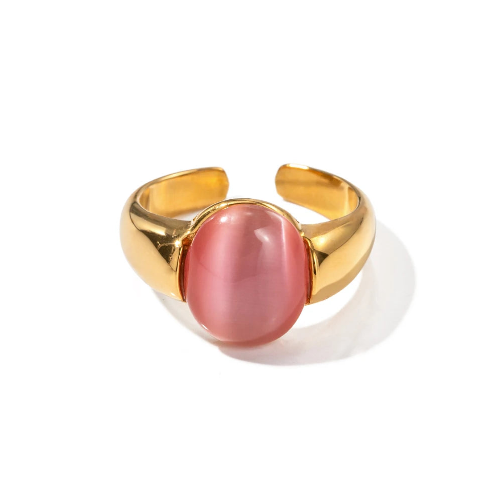 Tee-Von Cabochon Gemstone Rings