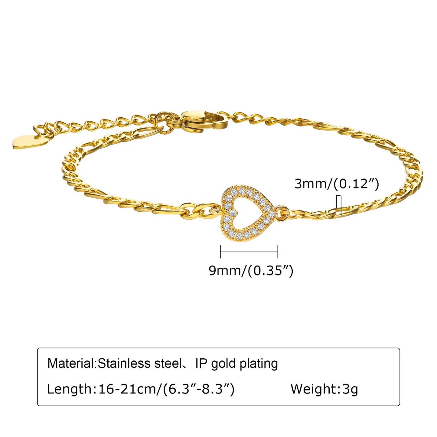 Tee-Von Gold Plated Stainless Steel Bracelet – Elegant Vintage Jewelry for Women