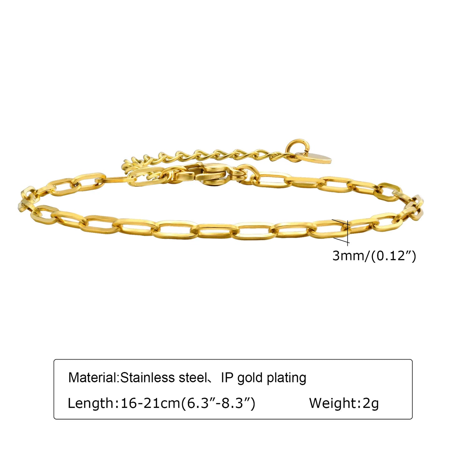 Tee-Von Gold Plated Stainless Steel Bracelet – Elegant Vintage Jewelry for Women